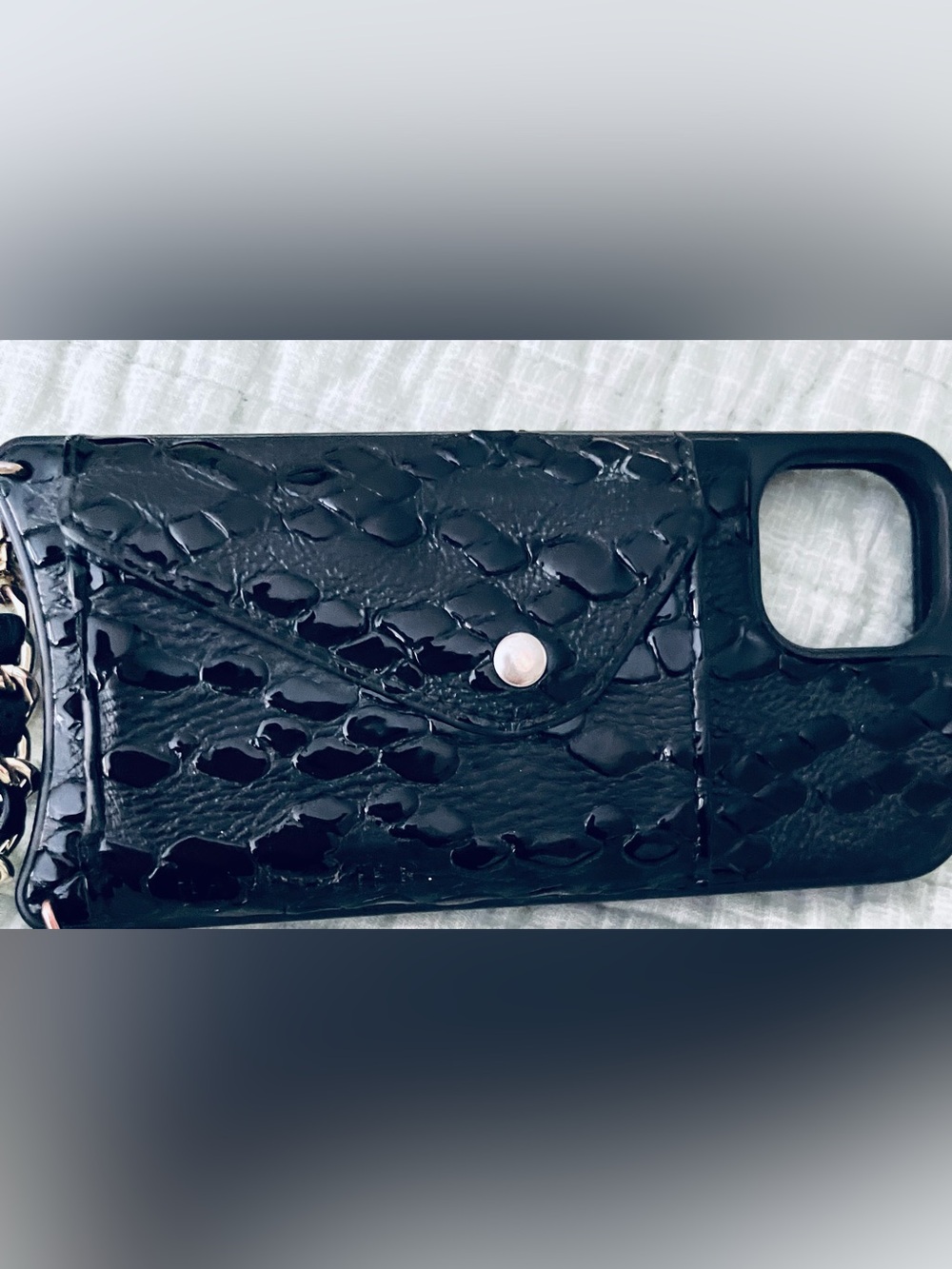bandolier Embossed Croc Phone Case/Wallet with bandolier wristlet 🐊